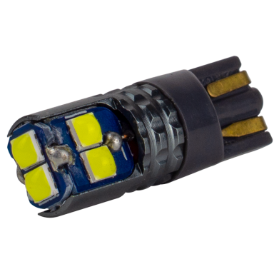 Світлодіоди в габаритні вогні. підсвітку номера та в салон  DriveX T10-228 White 12-24V 1.7W 170Lm W5W base-10mm B