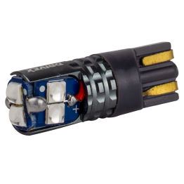 Світлодіоди в габаритні вогні. підсвітку номера та в салон  DriveX T10-228 Blue 12-24V 1.7W 65Lm W5W base-10mm B