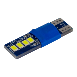 Світлодіоди в габаритні вогні. підсвітку номера та в салон  DriveX T10-230 White 12V 0.6W 30Lm W5W base-10mm C