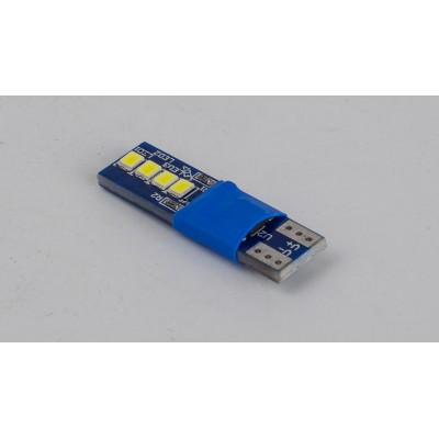 Світлодіоди в габаритні вогні. підсвітку номера та в салон  DriveX T10-230 White 12V 0.6W 30Lm W5W base-10mm C