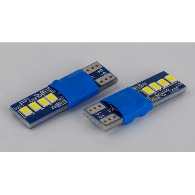 Світлодіоди в габаритні вогні. підсвітку номера та в салон  DriveX T10-230 White 12V 0.6W 30Lm W5W base-10mm C