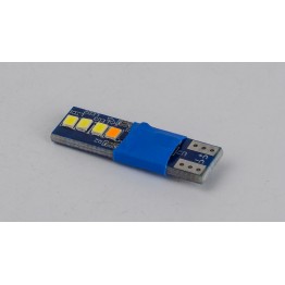 Світлодіоди в габаритні вогні. підсвітку номера та в салон  DriveX T10-230 Yellow 12V 0.6W 30Lm W5W base-10mm C