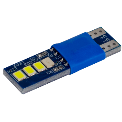 Світлодіоди в габаритні вогні. підсвітку номера та в салон  DriveX T10-230 Green 12V 0.6W 30Lm W5W base-10mm C