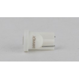 Світлодіоди в габаритні вогні. підсвітку номера та в салон  DriveX T10-244 White 12V 0.3W 10Lm W5W base-10mm C