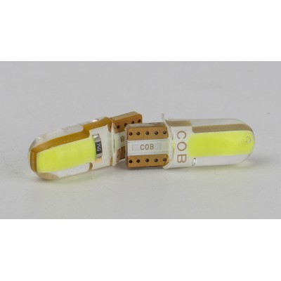 Світлодіоди в габаритні вогні. підсвітку номера та в салон  DriveX T10-035 Green COB 0.8W 60Lm 12V W5W base-10mm C