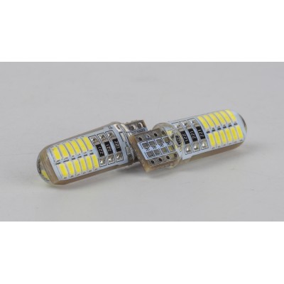Світлодіоди в габаритні вогні. підсвітку номера та в салон  DriveX T10-065 1.3W 60Lm 12V Silicon W5W base-10mm C