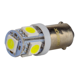 Світлодіоди в габаритні вогні. підсвітку номера та в салон  DriveX T8-208 12V 1W 15Lm BA9S/T4W d-9mm C