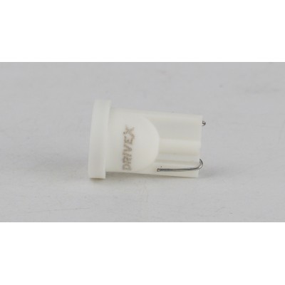 Світлодіоди в габаритні вогні. підсвітку номера та в салон  DriveX T10-266 12V 0.8W 120Lm W5W base-10mm C