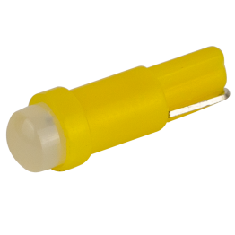 Світлодіоди в габаритні вогні. підсвітку номера та в салон  DriveX T5-205 Yellow 12V 0.2W 1Lm BA7S/W1.2W d-5mm C