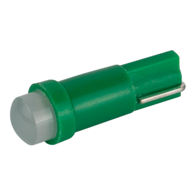 Світлодіоди в габаритні вогні. підсвітку номера та в салон  DriveX T5-205 Green 24V 0.2W 7Lm BA7S/W1.2W d-5mm C