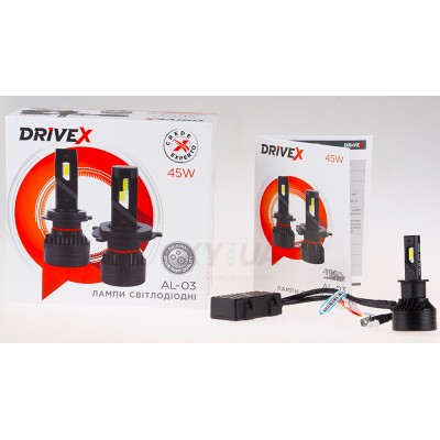 LED лампи автомобільні DriveX AL-03 H3 5000K LED 45W CAN 12-24В LED лампи автомобільні DriveX AL-03 H3 5000K LED 45W CAN 12-24В