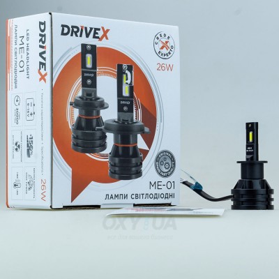LED лампи автомобільні DriveX ME-01 H3 5000K LED 26W 9-32V
