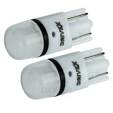 Світлодіоди в габаритні вогні. підсвітку номера та в салон DriveX T10-127 3020-1 12V (set) автомобільні світлодіоди 12В