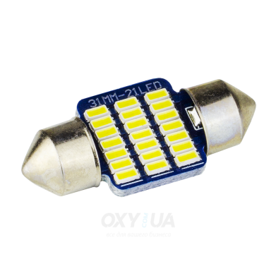 Світлодіоди в габаритні вогні. підсвітку номера та в салон DriveX T11-109 31mm 3014-21 12V автомобільні світлодіоди 12В Світлодіоди в габаритні вогні. підсвітку номера та в салон DriveX T11-109 31mm 3014-21 12V автомобільні світлодіоди 12В