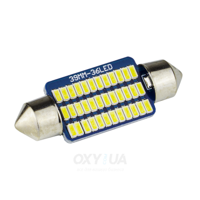 Світлодіоди в габаритні вогні. підсвітку номера та в салон DriveX T11-111 39mm 3014-36 12V автомобільні світлодіоди 12В Світлодіоди в габаритні вогні. підсвітку номера та в салон DriveX T11-111 39mm 3014-36 12V автомобільні світлодіоди 12В