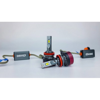 LED лампи автомобільні DriveX FE-01 H11/H8/H9 57W CAN 9-32V 6K