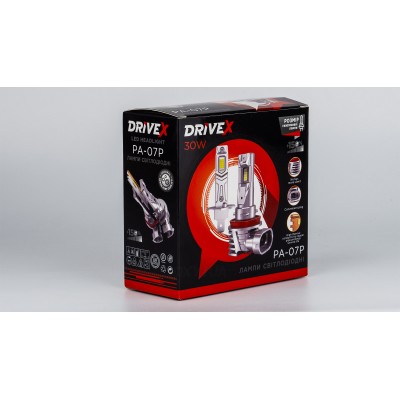 LED лампи автомобільні DriveX PA-07 HB4 (9006) 6000K 30W 12V LED