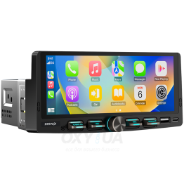 Автомобільний мультимедійний центр 1-Din 7" з бездротовим CarPlay та Android Auto - DriveX LNX-7100 1-Din 7" CarPlay 4x45W Linux Buttons