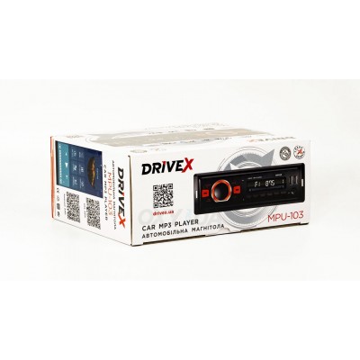Автомагнітола 1-Din DriveX MPU-103 4х45Вт BT APP