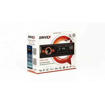 Автомагнітола 1-Din DriveX MPU-103 4х45Вт BT APP