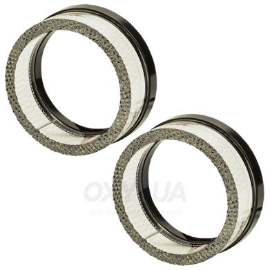 Маска декоративна для автомобільних фар DriveX MS i5-95 3.0" DRL W+Y з вбудованою підсвіткою