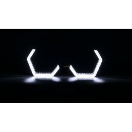 Маска декоративна для автомобільних фар DriveX MS i8-V30 3.0" DRL W+Y з вбудованою підсвіткою