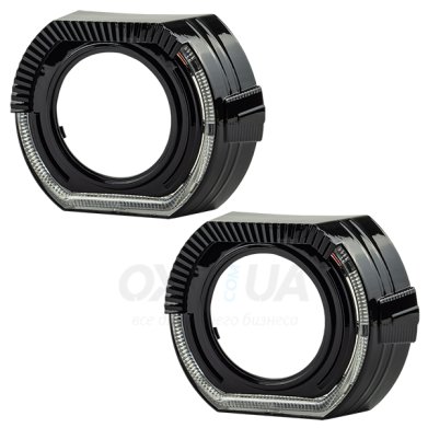 Маска декоративна для автомобільних фар DriveX MS A-103 3.0" Black White+Yellow з вбудованою підсвіткою Маска декоративна для автомобільних фар DriveX MS A-103 3.0" Black White+Yellow з вбудованою підсвіткою