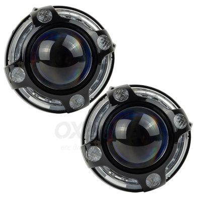 Маска декоративна для автомобільних фар DriveX MS A-106 3.0" Black White з вбудованою підсвіткою Маска декоративна для автомобільних фар DriveX MS A-106 3.0" Black White з вбудованою підсвіткою