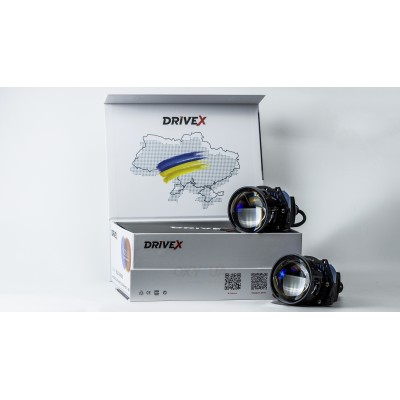 BiLED лінзи автомобільні DriveX BiLED City 3.0" 60/70W 6K 3xLED - модуль ближнього/дальнього світла BiLED лінзи автомобільні DriveX BiLED City 3.0" 60/70W 6K 3xLED - модуль ближнього/дальнього світла