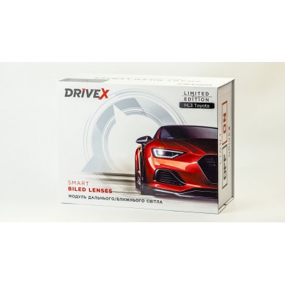 Світлодіодна лінза у фари DriveX FOG BiLED HL3 Nissan 3Color 3.0" 3/4.3/6K 3-колірна