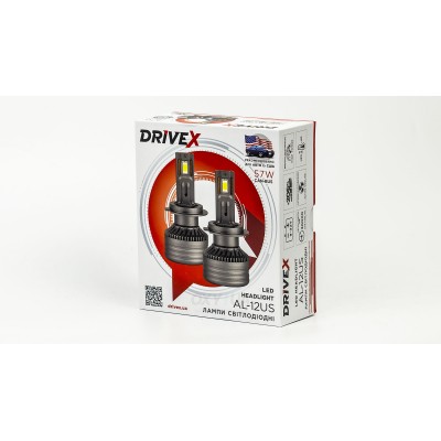 LED лампи автомобільні DriveX AL-12US HIR2(9012) 57W SUPER CAN 9-36V 6K LED лампи автомобільні DriveX AL-12US HIR2(9012) 57W SUPER CAN 9-36V 6K