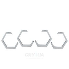 Маска декоративна для автомобільних фар DriveX MS A-106 3.0" Silver White з вбудованою підсвіткою