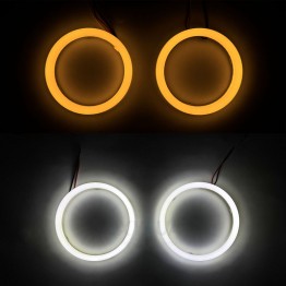 Маска декоративна для автомобільних фар DriveX LR-6 90mm RGB Frosted