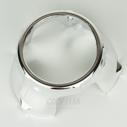 Маска декоративна для автомобільних фар DriveX MS A-106 3.0" Silver White з вбудованою підсвіткою