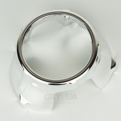 Маска декоративна для автомобільних фар DriveX MS A-106 3.0" Silver White з вбудованою підсвіткою