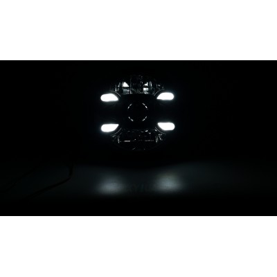 Штатні фари круглі WL G-01 7" 26/46W H/L STM - DRL W+Y к-т.