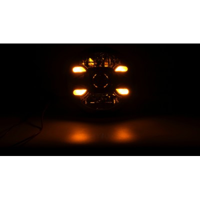 Штатні фари круглі WL G-01 7" 26/46W H/L STM - DRL W+Y к-т.