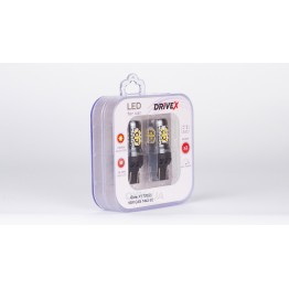 Світлодіоди в габаритні вогні. Підсвітку номера та салона DriveX Glow X1 T20(2) 12-24V 10W CAN 1200Lm 7443/W21/5W base-16mm EU к-т.