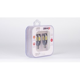 Світлодіоди в габаритні вогні. Підсвітку номера та салона DriveX Glow X1 T15 12-24V 10W CAN 1000Lm W16W d-10mm к-т.