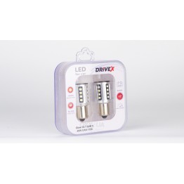 Світлодіоди в габаритні вогні. Підсвітку номера та салона DriveX Glow UL1 S25(1) 9-48V 30W CAN 2600Lm 1156/P21W BA15S d-15mm к-т.
