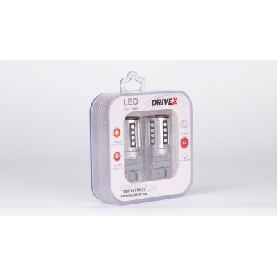Світлодіоди в габаритні вогні. Підсвітку номера та салона DriveX Glow UL1 T25(1) 9-48V 30W CAN 2600Lm 3156/P27W base-16mm USA к-т.