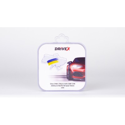 Світлодіоди в габаритні вогні. Підсвітку номера та салона DriveX Glow FAN1 T25(1) 9-48V 30W CAN 3000Lm 3156/P27W base-16mm USA к-т.