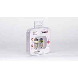 Світлодіоди в габаритні вогні. Підсвітку номера та салона DriveX T8-202 3014-30 10-16V BA9S/T4W d-9mm к-т.