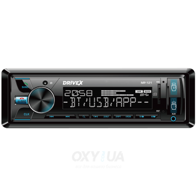 Автомагнітола 1-Din DriveX MP-121 2,1A 4х49Вт