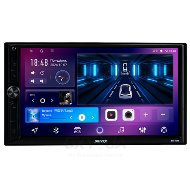 Автомобільний мультимедійний центр 2-Din 7" з бездротовим CarPlay та Android Auto - DriveX SE-703 4+64 QLED 4G DSP 8CF Автомобільний мультимедійний центр 2-Din 7" з бездротовим CarPlay та Android Auto - DriveX SE-703 4+64 QLED 4G DSP 8CF