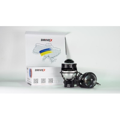BiLED лінзи автомобільні DriveX BiLED Triada 3.0"60/65W 5500K
