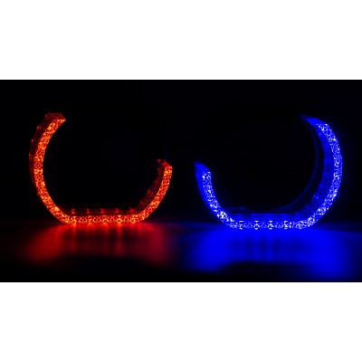 Маска декоративна для автомобільних фар DriveX MS i7L APP 3.0" DRL RGB к-т.