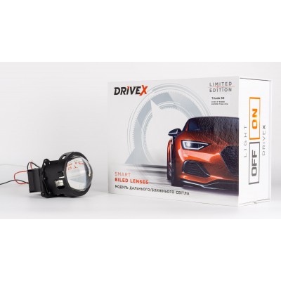 BiLED лінзи автомобільні DriveX BiLED Triada SE 3.0" 60/68W 5.5K