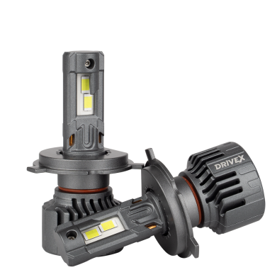 LED лампи автомобільні DriveX LED лампи серії AL-15 H4 H/L 65W 9-60V 5.5K к-т.