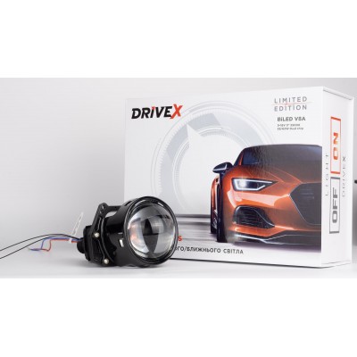 BiLED лінзи автомобільні DriveXBiLED V8A 3,0"55/62W 5500K к-т.